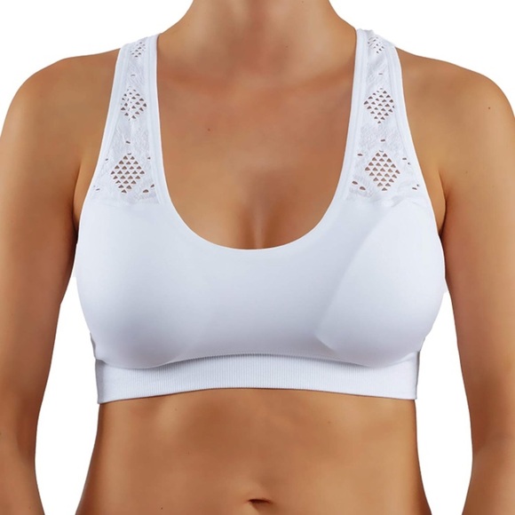 itzon Other - White push up sports bra add one cup size